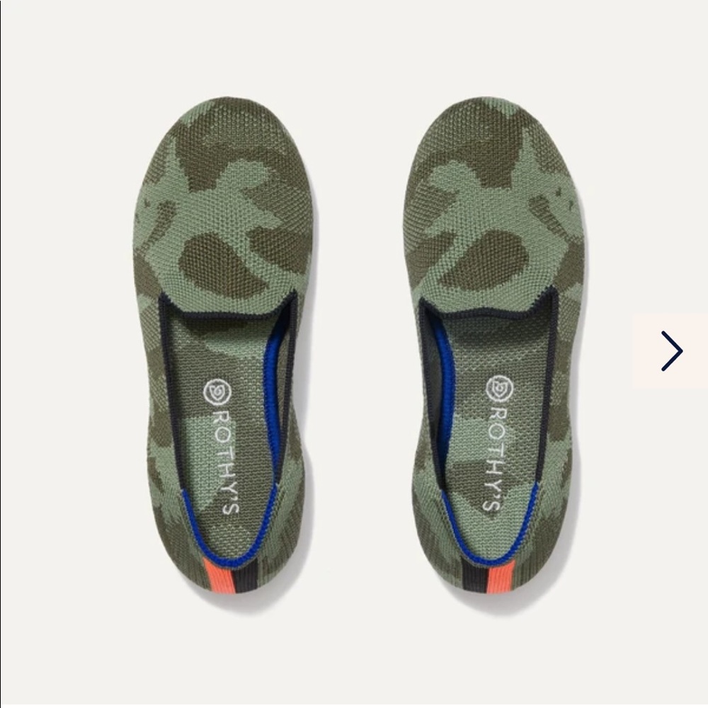 Rothy’s Olive Camo Kids Shoes
